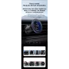 Suporte magnético para telemóvel no carro usams ZJ081 — suporte magnético para smartphones, design compacto, instalação fácil