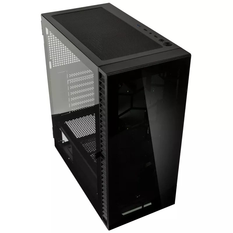 Caixa de computador Kolink Observatory HF Glass Core Midi-Tower – preto