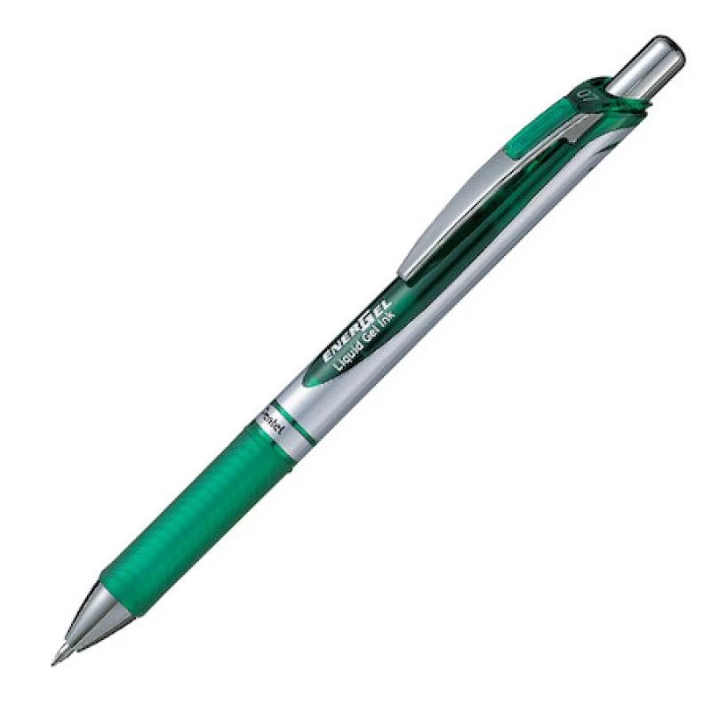 Caneta de gel retrátil Pentel EnerGel Xm Verde