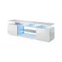 Móvel RTV EVA 180x40x56 branco/branco brilhante
