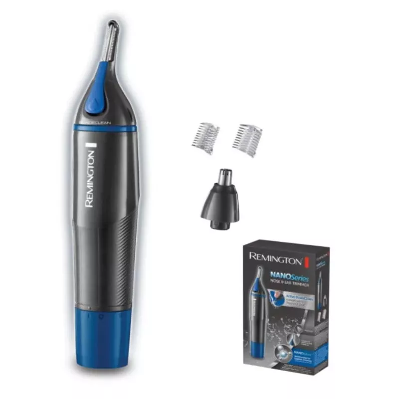 Remington NE3850, preto, azul, cilindro, orelha, sobrancelha, nariz, pilha, AA