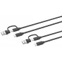 Cabo USB 3.2 Gen 1 (3.1 Gen 1) Speedlink SL-460101-BK, 3 m, USB A/USB C para USB C, preto