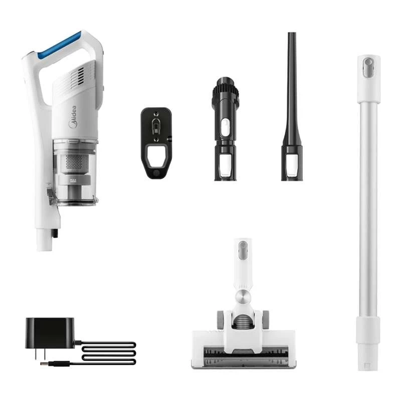 Aspirador vertical com bateria Midea | P5 MCS2021WB | 150 W | 21,6 V | autonomia (máx.) 45 min | branco