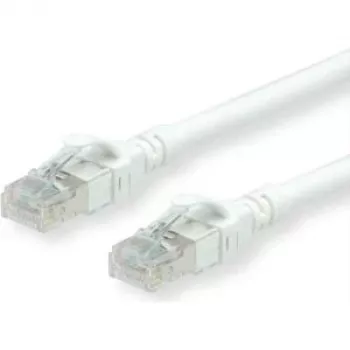 ROLINE - Cabo de rede - RJ-45 (M) para RJ-45 (M) - 5 m - UTP - CAT 6 - isento de halogéneos, moldado, multifilar - branco (21.15.2565)