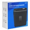 Destruidora de documentos SAVIO ND-01, corte cruzado 4 x 32 mm, depósito 11 L, 230 W, preto, 72 dB