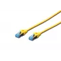 Cabo de rede DIGITUS CAT 5e SF/UTP, 3 m, RJ-45 para RJ-45, amarelo