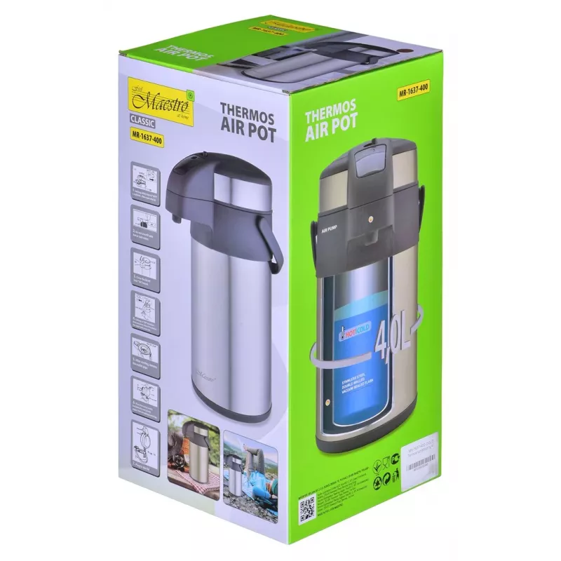 Maestro MR-1637-400-GOLD termo de campismo, 4 L