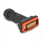 DeLOCK 87808 conector DB-26 (M) HD D-Sub com parafusos de aperto manual, preto/vermelho