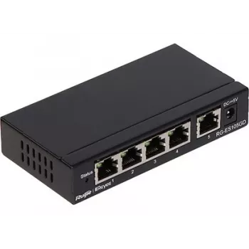 Switch de secretária Reyee 5 portas 1Gbit unmanaged caixa metálica - Switch - 1 Gbps