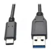 Cabo Tripp U428-003-G2 USB-C para USB-A (macho/macho) - USB 3.2 Gen 2 (10 Gbit/s) - compatível com Thunderbolt 3 - 0,91 m - 1,83 m - USB C - USB A - USB 3.2 Gen 2 (3.1 Gen 2) - Macho/Macho