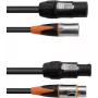 EUROLITE Cabo combinado DT-2 DMX IP T-Con XLR de 3 pinos 5 m — cabo de ligação DMX/IP