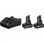 Bosch 1 600 A01 B20 conjunto de bateria e carregador para ferramentas sem fios