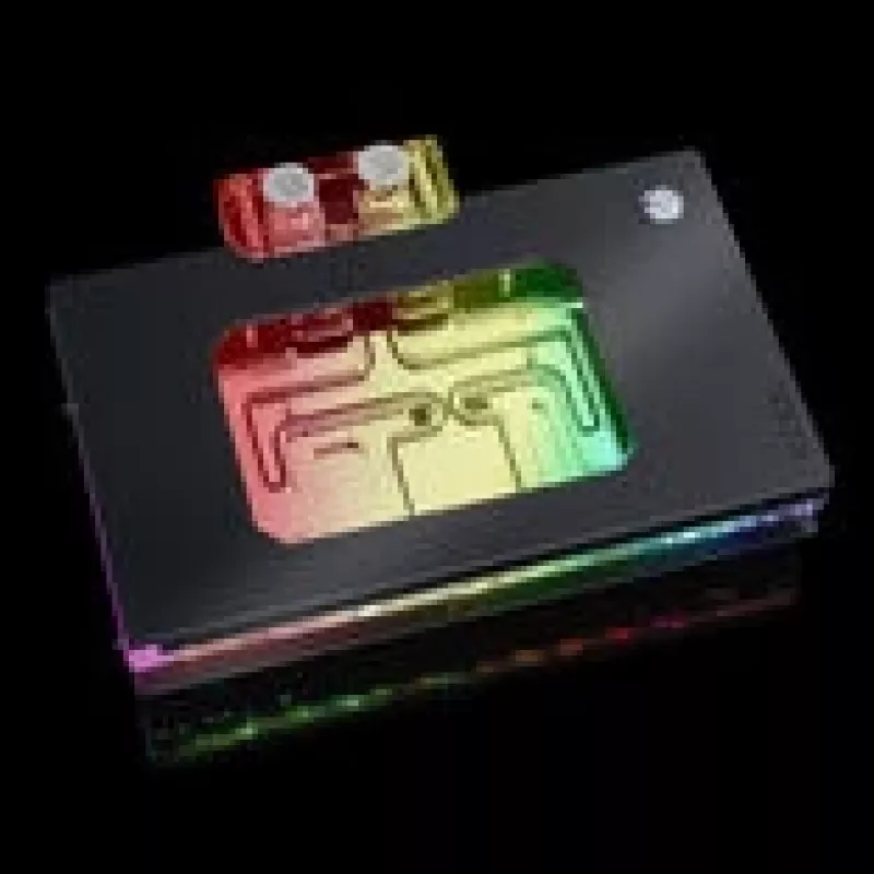 Bitspower NEBULA Suprim/Gaming Trio/Vanguard RTX 5090 bloco de água para GPU BPM-VG5090MSR, ARGB, acrílico, preto