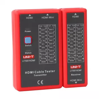 Testador de cabos HDMI No name UT681HDMI — teste de continuidade e cablagem HDMI