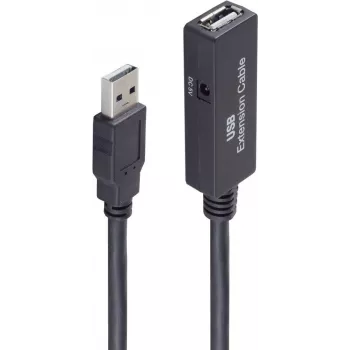 Cabo USB ShiverPeaks BS13-29055 5 m USB A preto
