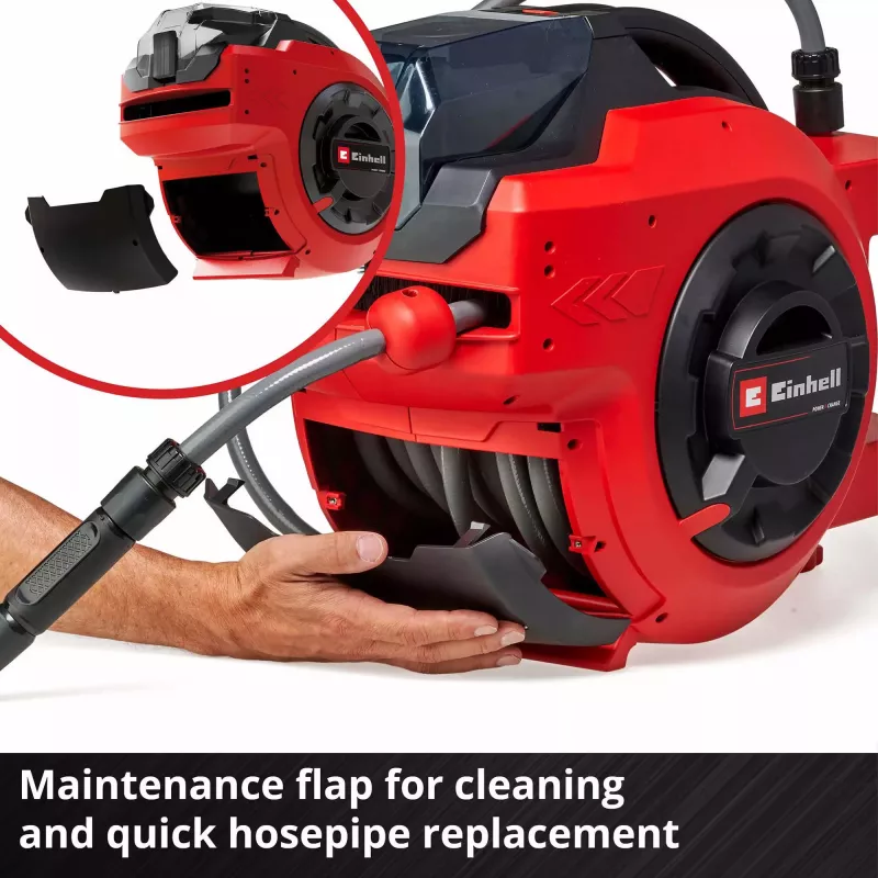 Enrolador de mangueira de parede Einhell GE-HR 18/30 Li-Solo Automatic 30m mangueira