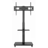 Suporte de chão para TV Gembird TVS-75S-02 com rodas, 37 - 75, preto