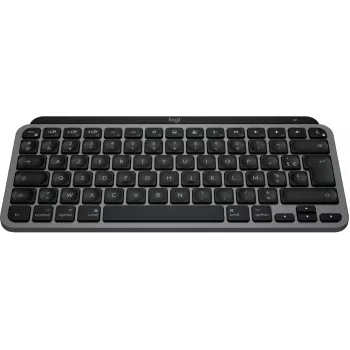 Logitech Master Series MX Keys Mini for Mac – Teclado – compacto – retroiluminado – sem fios – Bluetooth LE – AZERTY – Francês – Cinzento Space (920-012646)