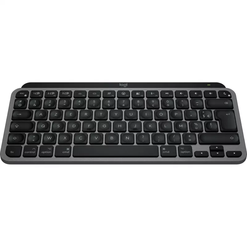 Logitech Master Series MX Keys Mini for Mac – Teclado – compacto – retroiluminado – sem fios – Bluetooth LE – AZERTY – Francês – Cinzento Space (920-012646)