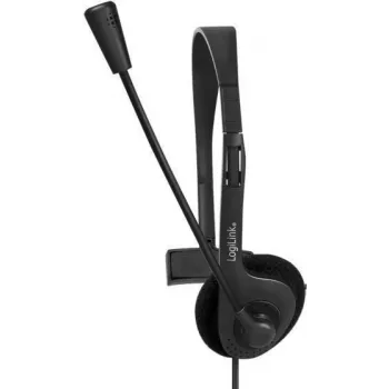 LogiLink HS0054 - Headset - On-ear - com fios - ficha jack 3,5 mm - preto