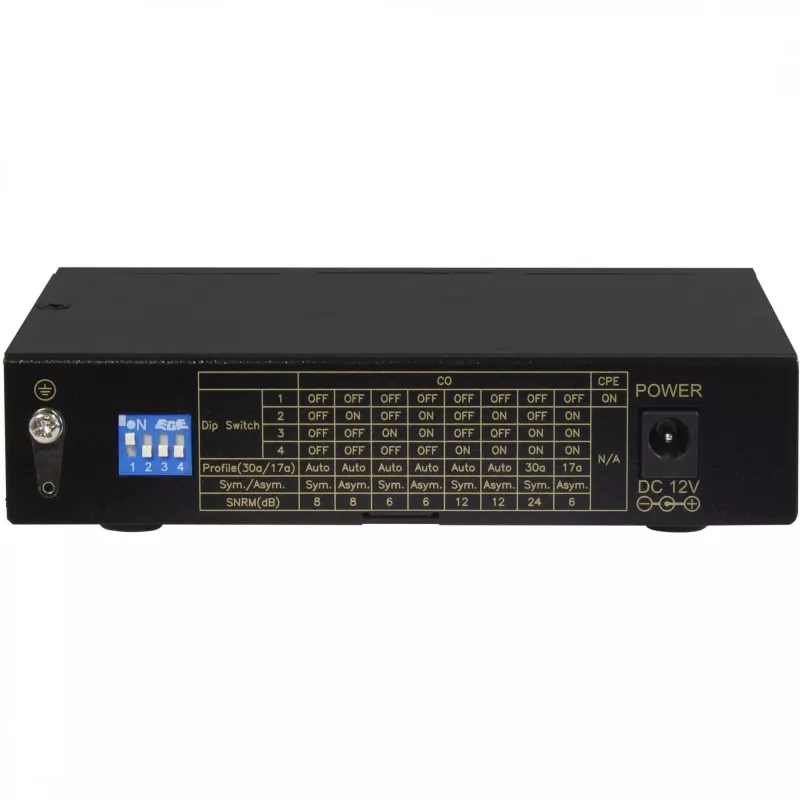 Modem ALLNET ALL-MC116VDSL2 160 Mbit/s 2x RJ45 SFP preto