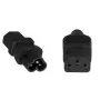 Adaptador de ficha de rede Microconnect PE613AD C6 C13 preto