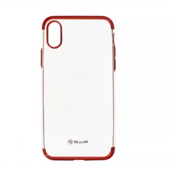 Capa Tellur iPhone X vermelho transparente