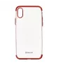Capa Tellur iPhone X vermelho transparente