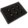 Parafusos de fixação de ventoinha RAIJINTEK Pelias pretos – pack de 6, acessório de montagem para ventoinhas de PC