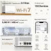 Sistema Mesh MERCUSYS Halo H27BE Dual-Band Wi‑Fi 6, pack de 2, 3x LAN, 3568 Mbit/s, antenas internas, branco