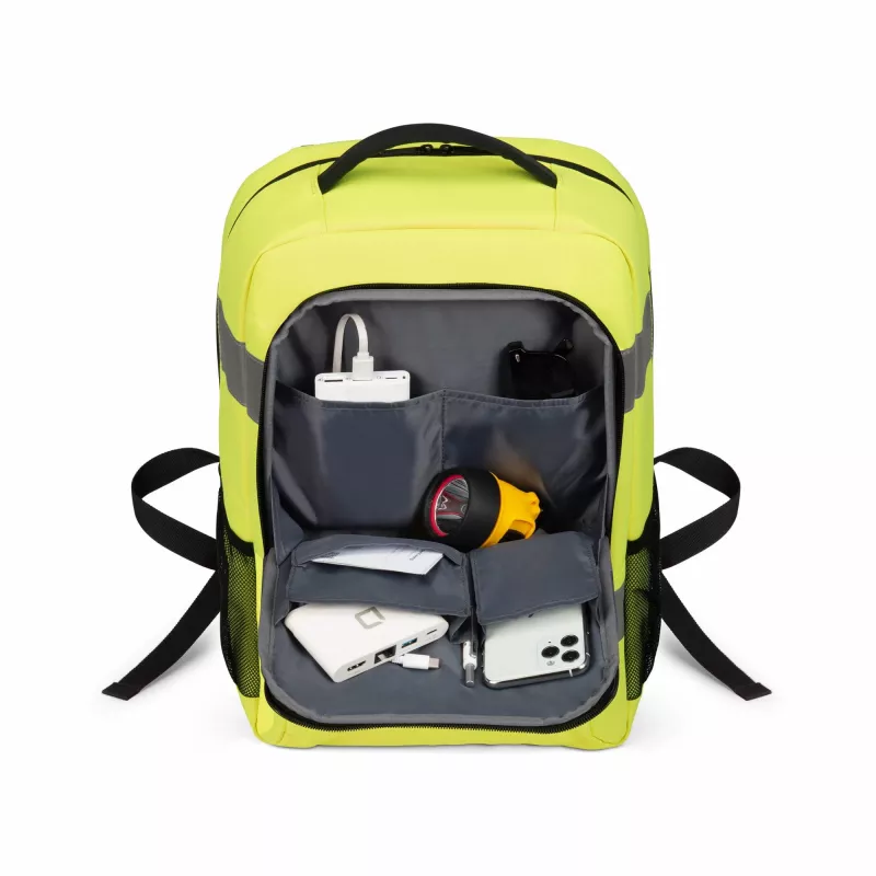 Mochila DICOTA P20471-17 mochila preta cinzenta amarela