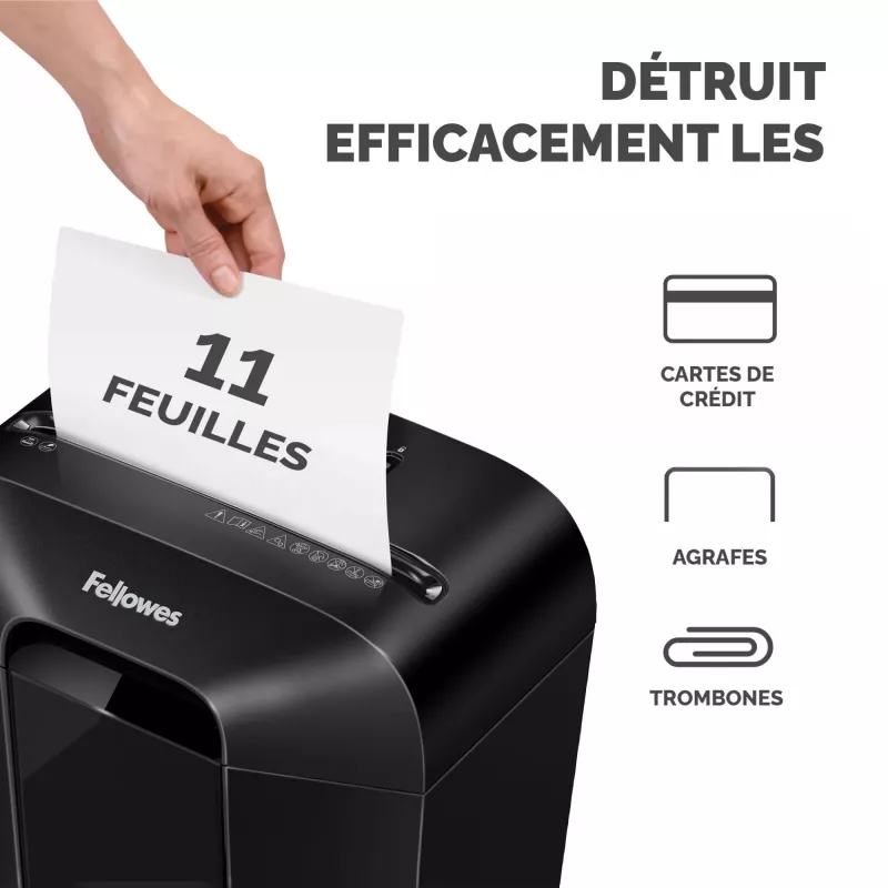 Powershred | LX70 | preto | 18 L | destruição de cartões de crédito | dB | processamento de papel padrão/saída 11 folhas por passagem | corte em partículas | garantia 24 meses