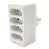 Régua de Tomadas Bachmann 921.273 – 4× Tomadas Euro, PVC Branco