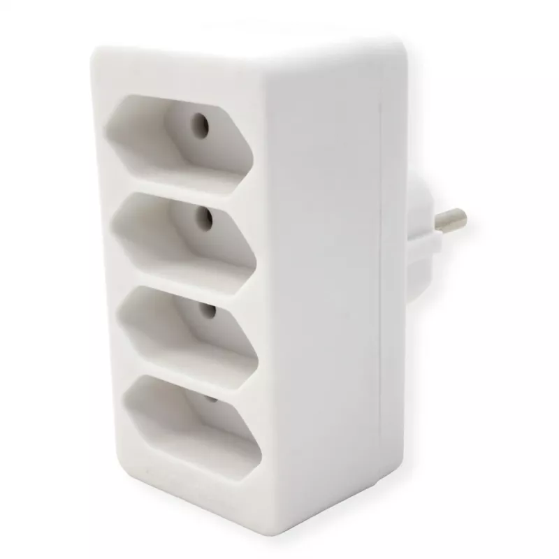 Régua de Tomadas Bachmann 921.273 – 4× Tomadas Euro, PVC Branco