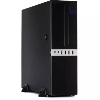 Inter-Tech IT-503 - SFF - Mini-ATX - sem fonte de alimentação (TFX12V) - preto mate - USB/Áudio (88881270)