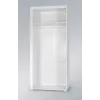 Cama Meble SAMBA 1 BI/BI roupeiro, branco / branco brilhante