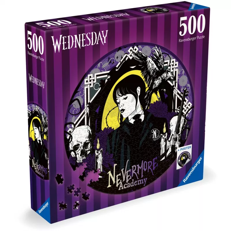 Puzzle redondo Wednesday (500 peças)