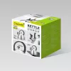 Chaleira Maestro MR1302 aço inoxidável 2,5 L, adequada para indução, apito com tampa articulada, pega preta