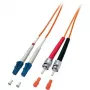 Cabo de fibra ótica/InfiniBand Equip LC/ST 50/125 μm 10 m laranja