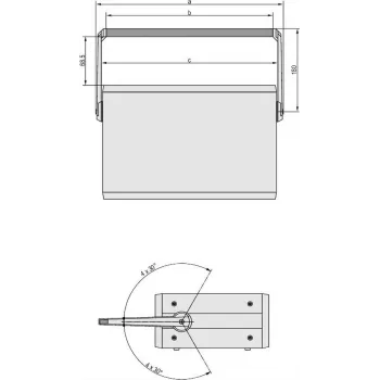 SCHROFF Pega de transporte vertical - PEGA DE TRANSPORTE VERTICAL 84TE 2HE (24575078)