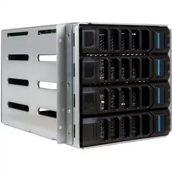 Caixa de PC desktop INTER-TECH ER-680 (preto/prateado) mid-tower compacta
