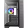 Caixa de PC Silentware View A-RGB preta VIEWpreto — caixa Mid-Tower com iluminação A-RGB