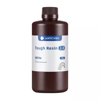 AnyCubic Tough Resin 2.0 — branco, baixo odor, resina de impressão 3D de alta resistência