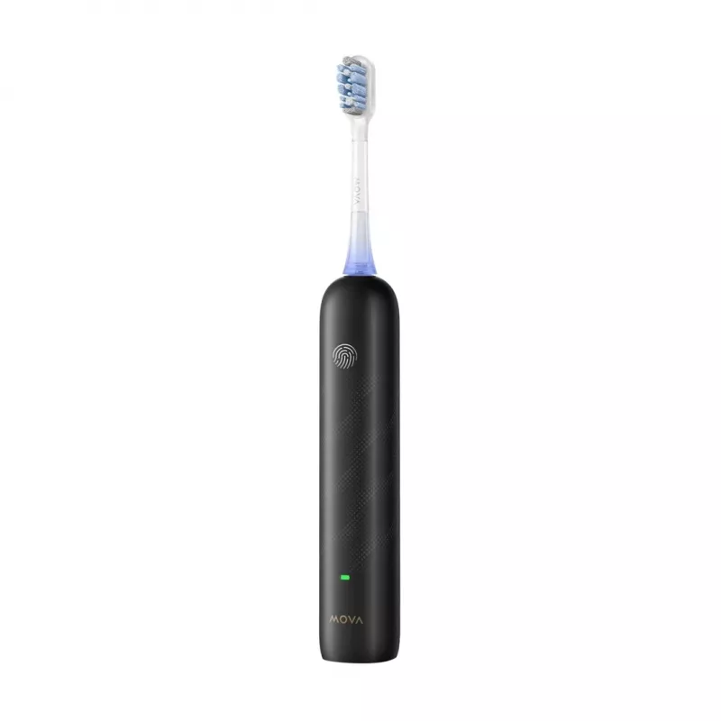 Escova de dentes elétrica sónica MOVA Fresh Pro Adult preto com bateria de iões de lítio integrada, 4 modos de escovagem