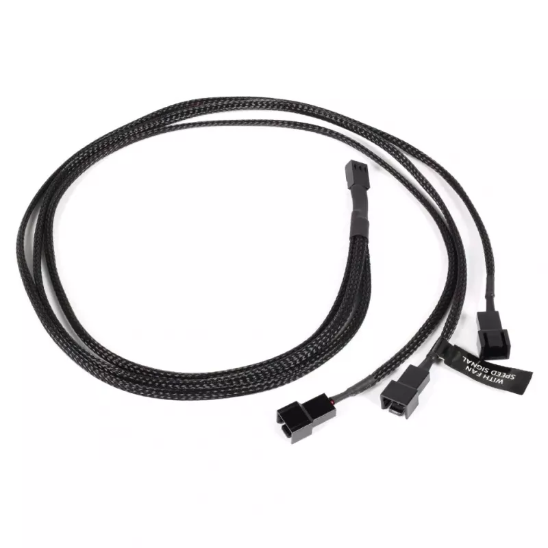 Divisor em Y Alphacool 3-pin para 3x - 60 cm - 0,6 m (18692)