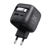 Havit UC250 A-EU carregador de viagem GaN com cabo extensível, preto