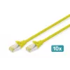 Cabo de rede Digitus DK-1644-A-020-Y-10 amarelo