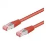Cabo patch Wentronic Goobay CAT 6, S/FTP (PiMF), vermelho, 30 m - LSZH sem halogéneos, cobre (68286)