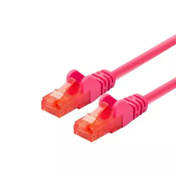 Cabo de rede LOGON TCU66U100M Cat6 U/UTP 10 m magenta RJ-45–RJ-45
