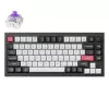 Teclado mecânico Keychron Q1 HE RGB Hot-Swappable sem fios carbono preto